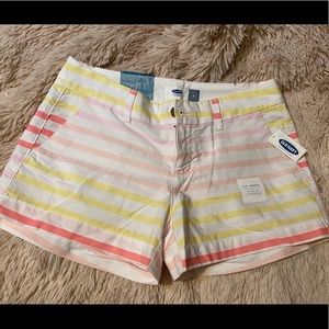 Old Navy Striped Chino Short, Sz 0